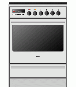 Atag FK611L Fornuis met infra/hetelucht oven en `Cook-light` kookplaat, luxe uitvoering Herd Kochplatte