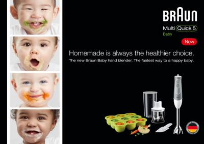 Braun 4165-MQ523BABY 0X22111271 Multiquick 5 MQ 523 Baby Stabmixer Schneebesen