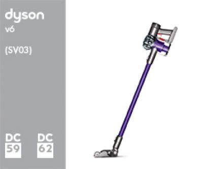 Dyson DC59/DC62/SV03 08177-01 SV03 Euro/Russia/Switzerland 208177-01 (Iron/Moulded White/Natural) 2 Staubsauger Hülle