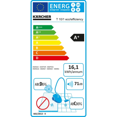 Kärcher T 10/1 eco!efficiency *EU 1.527-418.0 Staubsauger Luftregler