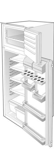 Krting HZI2726/00 KF2I28A 107509 Kühlschrank Bügel