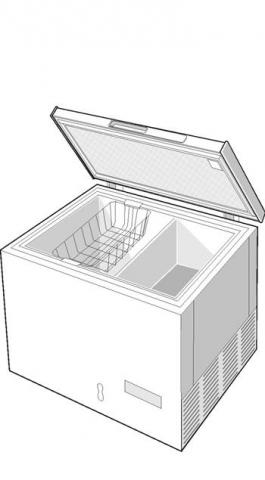 Krting ZS216/00 KP6216C 118343 Kühlschrank Gefriertruhen-Korb
