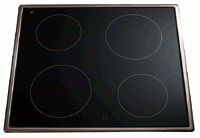 Pelgrim CK 60.6 Keramische kookplaat voor combinatie met elektro-oven Backofen Kochplatte