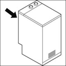 Waschmaschine Typenschild finden 3